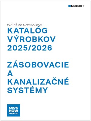 Katalóg výrobkov 2025/2026 - Zásobovacie a kanalizačné systémy