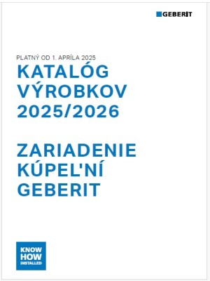Katalóg výrobkov 2025/2026 - Zariadenie kúpeľní Geberit