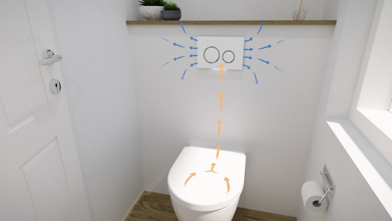 WC s odsávaním zápachu Geberit DuoFresh