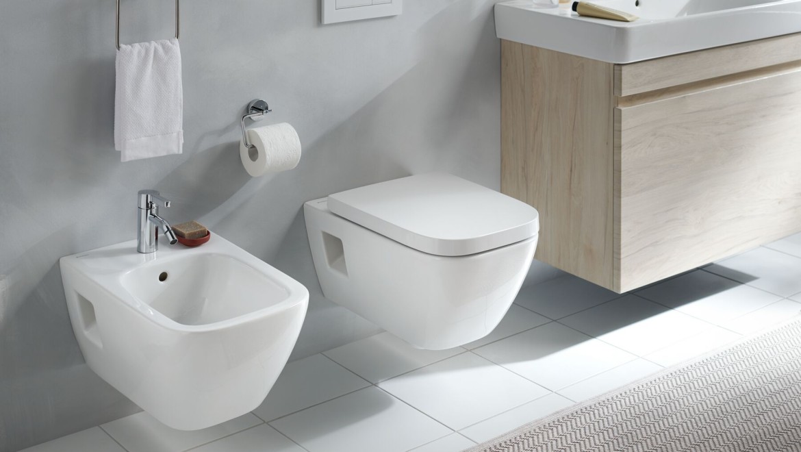 Geberit Selnova Square WC a bidet s prepadom