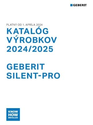 Katalóg výrobkov 2024/2025 - Geberit Silent-Pro Katalóg výrobkov 2024/2025 - Geberit Silent-Pro