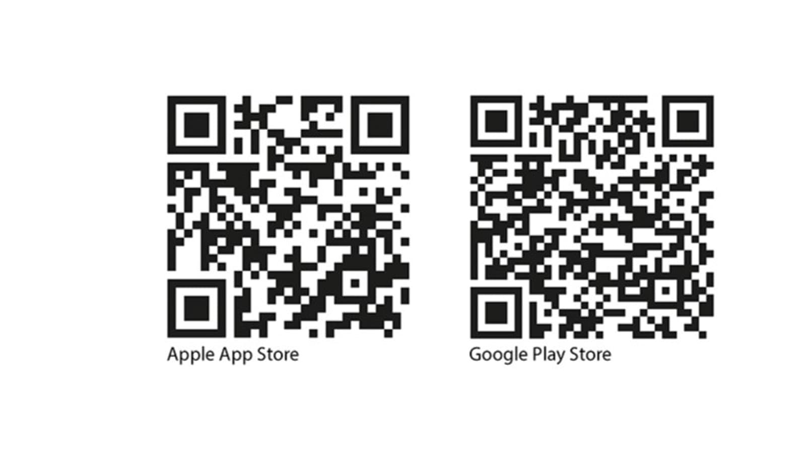 QR kódy pre iOS a Android Geberit Home aplikácie QR kódy pre iOS a Android Geberit Home aplikácie