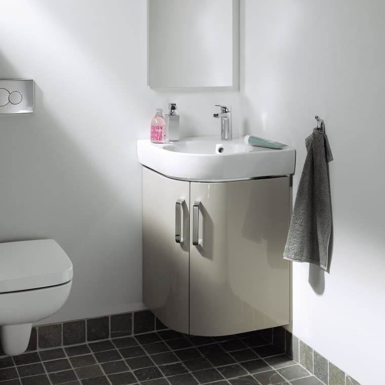 Rohové umývadlo so skrinkou Geberit Selnova Square Rohové umývadlo so skrinkou Geberit Selnova Square