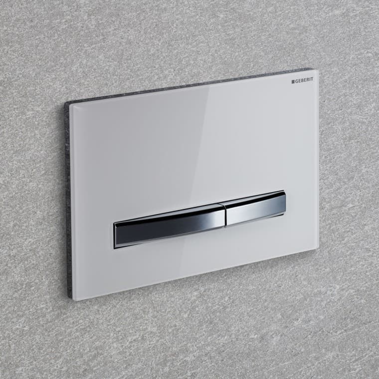 Biele ovládacie tlačidlo Geberit Sigma50 Square Biele ovládacie tlačidlo Geberit Sigma50 Square