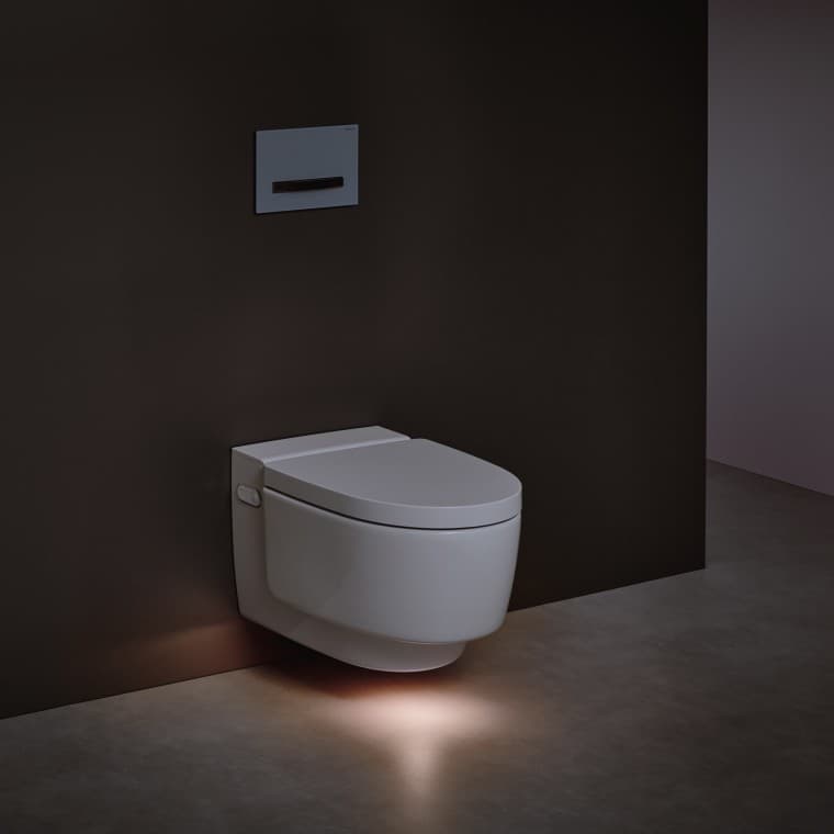 Sprchovacie WC Geberit AquaClean Mera Comfort s orientačným svetlom Sprchovacie WC Geberit AquaClean Mera Comfort s orientačným svetlom
