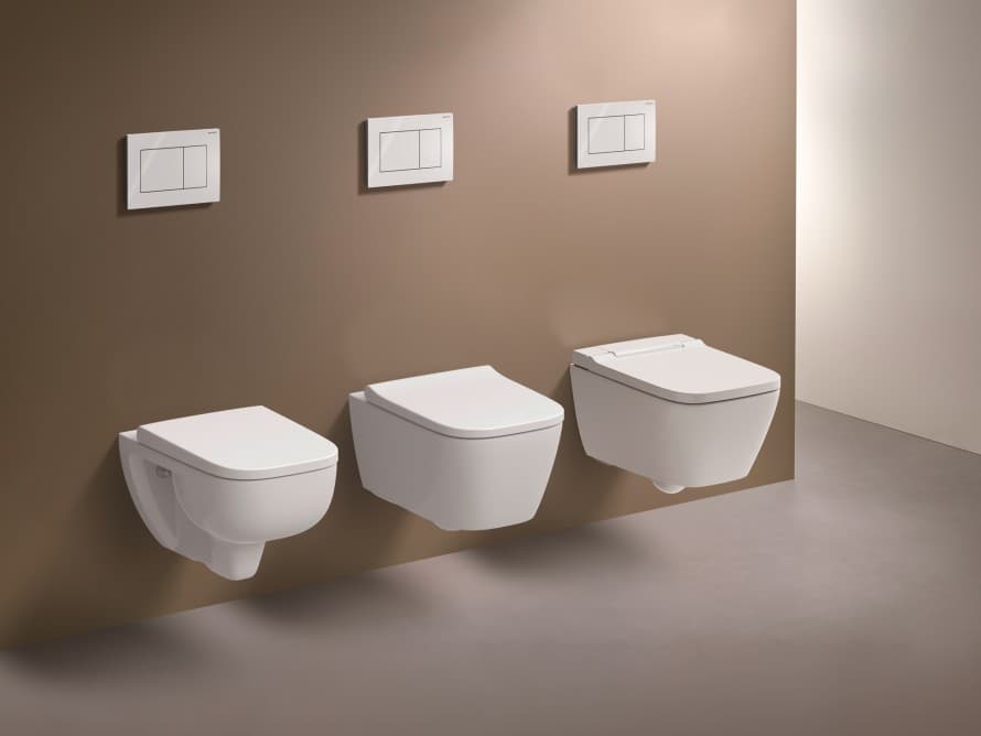 Technológia TurboFlush pre WC so hranatým dizajnom vo všetkých cenových kategóriách Technológia TurboFlush pre WC so hranatým dizajnom vo všetkých cenových kategóriách