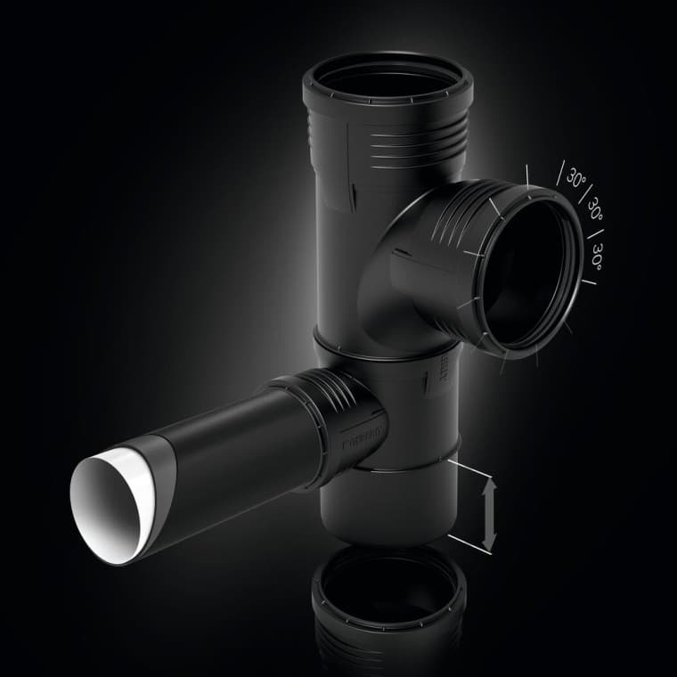 Špeciálna tvarovka Geberit Silent-PP Špeciálna tvarovka Geberit Silent-PP