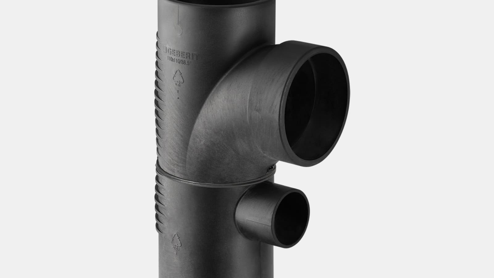 Kombinovaná oblúková odbočka Geberit Silent-db20 s uhlom 88,5° Kombinovaná oblúková odbočka Geberit Silent-db20 s uhlom 88,5°