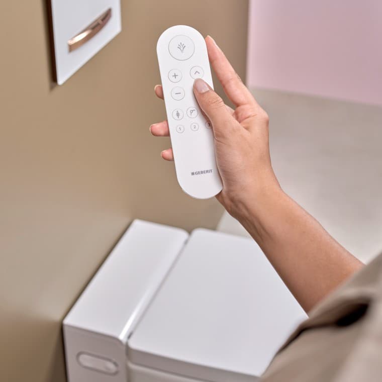 Funkcia diaľkového ovládania Geberit AquaClean Mera Funkcia diaľkového ovládania Geberit AquaClean Mera